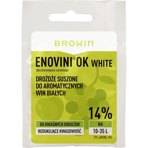 Enovini® OK WHITE - vinske kvasovke, ki znižujejo kislost 7 g