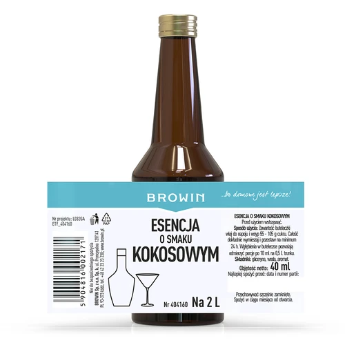Esenca s kokosovim okusom za 2 L - 40 ml - 5