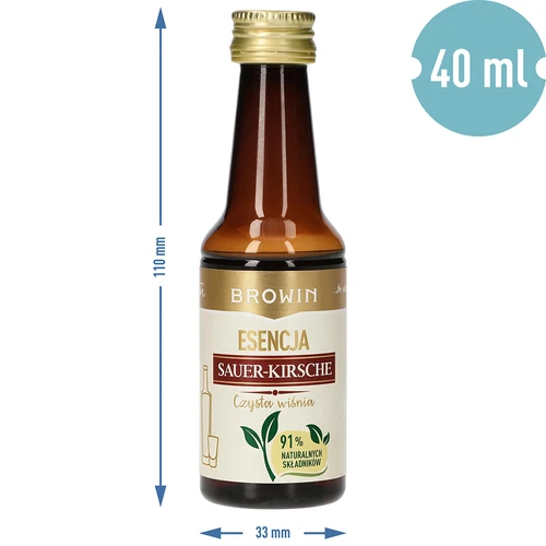 Esenca Sauer-Kirsche – Čista višnja, 40 ml, za 4 L - 7