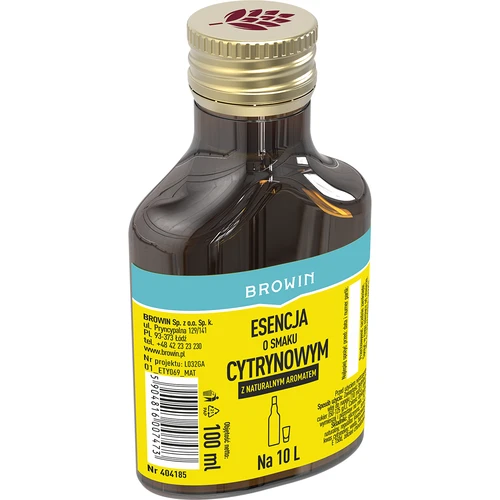 Esenca z limoninim okusom in naravno aromo za 10 L - 100 ml - 2