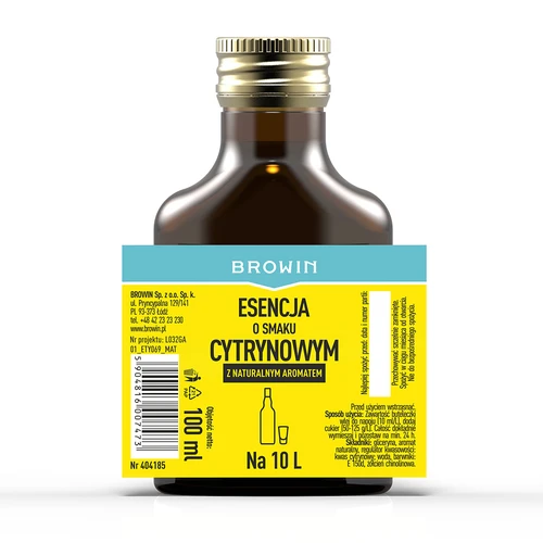 Esenca z limoninim okusom in naravno aromo za 10 L - 100 ml - 4