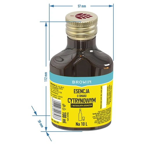Esenca z limoninim okusom in naravno aromo za 10 L - 100 ml - 6
