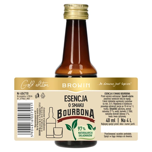 Esenca z okusom burbona za 4 l, 40 ml - 5
