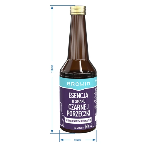 Esenca z okusom črnega ribeza z naravno aromo za 4 L - 40 ml - 8
