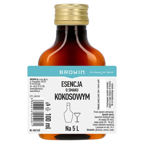 Esenca z okusom kokosa, za 5 L - 100 ml - 4