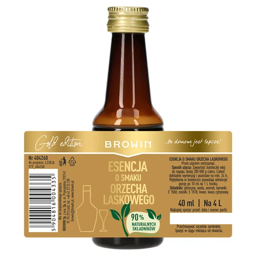 Esenca z okusom lešnika za 4 l - 40 ml - 7