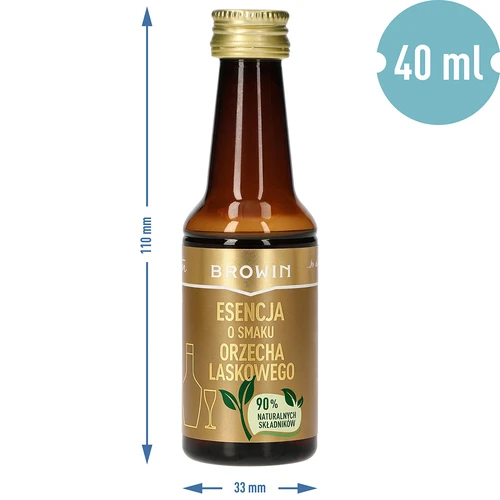 Esenca z okusom lešnika za 4 l - 40 ml - 8
