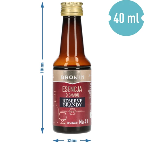 Esenca z okusom Reserve Brandy, 40 ml, za 4L - 7