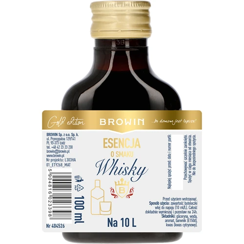 Esenca z okusom viskija za 10 L, 100 ml - 4