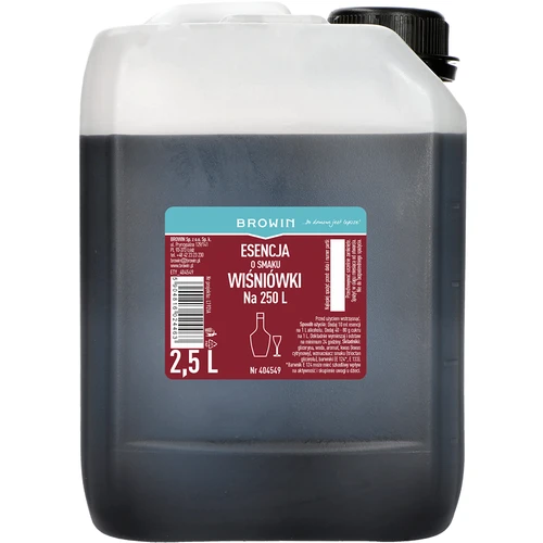 Esenca z okusom višnjevca, 2,5 L za 250 L končnega napitka
