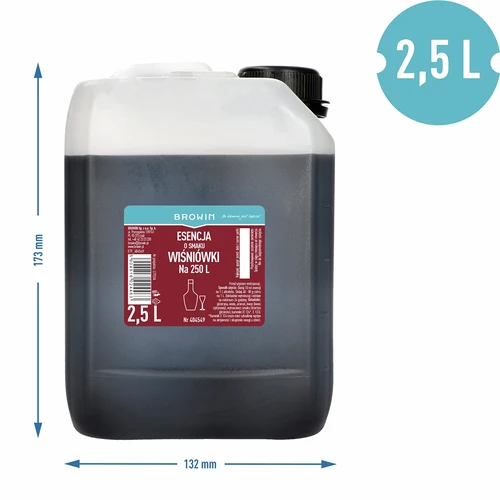 Esenca z okusom višnjevca, 2,5 L za 250 L končnega napitka - 3