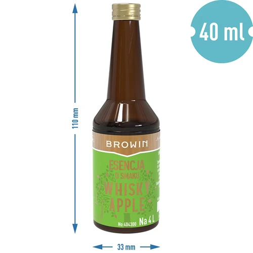 Esenca z okusom Whisky Apple – 40 ml, za 4 L - 7