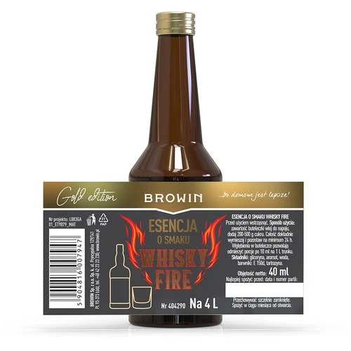 Esenca z okusom Whisky Fire za 4 L, 40 ml - 4