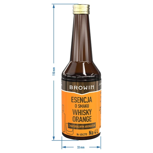 Esenca z okusom viskija in pomaranče za 4 l - 40 ml - 8
