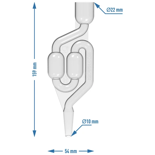 Fermentacijska cevka iz plastike MINI-v2 - 5