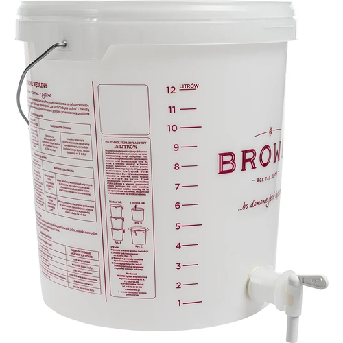 Fermentacijska posoda 15 L s pokrovom in pipo - 5