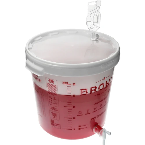 Fermentacijska posoda 30 L s pokrovom, pipo in veho UA - 12