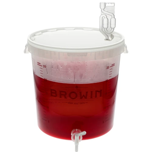 Fermentacijska posoda 30 L s potiskom, pipo in 3 vodnimi zaporami - 9