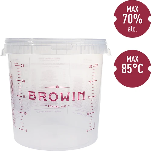 Fermentacijska posoda 30 l s potiskom, z dvema fermentacijskima cevema - 10