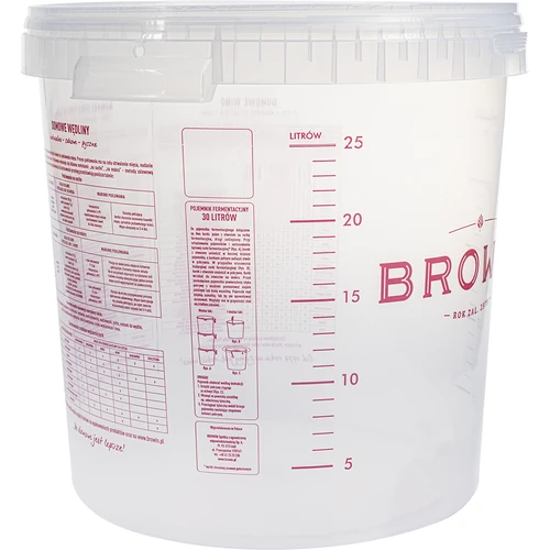 Fermentacijska posoda 30 l s potiskom, z dvema fermentacijskima cevema - 3