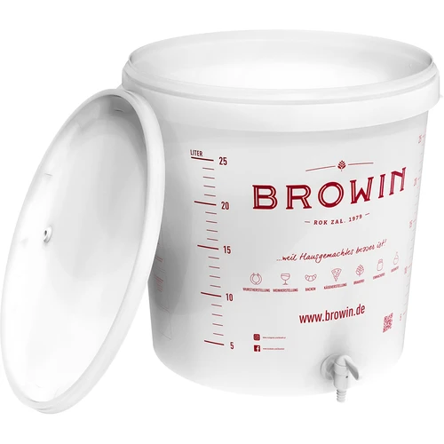 Fermentacijska posoda 30L s pokrovom in pipo DE - 3