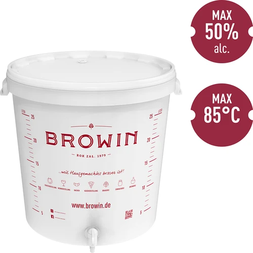 Fermentacijska posoda 30L s pokrovom in pipo DE - 2
