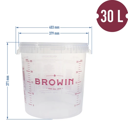 Fermentacijska posoda 30L s potiskom in 3 vrelimi vehami - 2