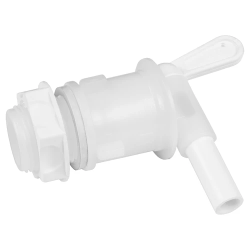 Fermentacijska posoda 30L, v beli barvi s potiskom, s pipo in dvema vodnima zaporama - j.EN - 2