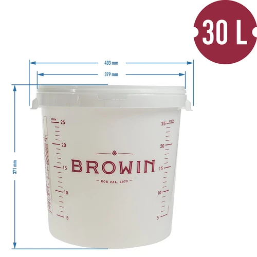 Fermentacijska posoda s pokrovom 30 L - 13