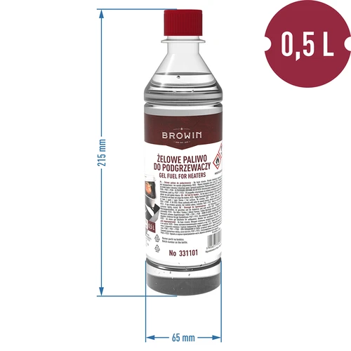 Gelno gorivo za grelnike prekajevalnikov 0,5 L - 2