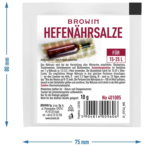 Hranilo za vinske kvasovke 10g - 2