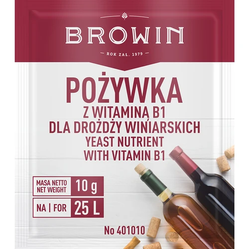 Hranilo za vinske kvasovke z vitaminom B1, 10g