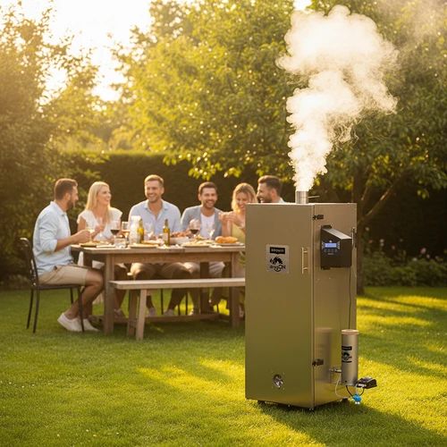 Jeklena prekajevalnica dragON 220 L, IQ – s krmilnikom Wi‑Fi - 15
