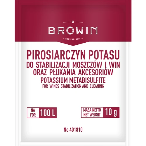 Kalijev metabisulfit 10 g