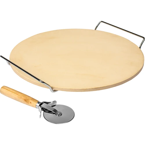 Kamen za pico z držalom in rezalnikom za pico, iz kordierita, okrogel, premer 33 cm - 2
