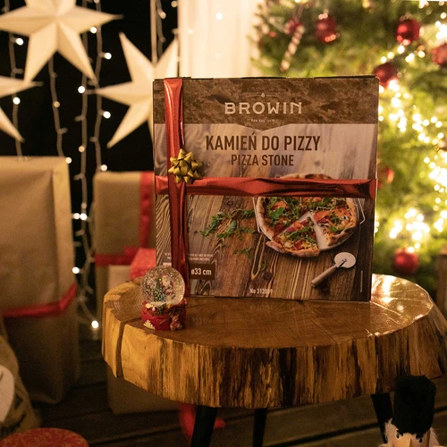 Kamen za pico z držalom in rezalnikom za pico, iz kordierita, okrogel, premer 33 cm - 19