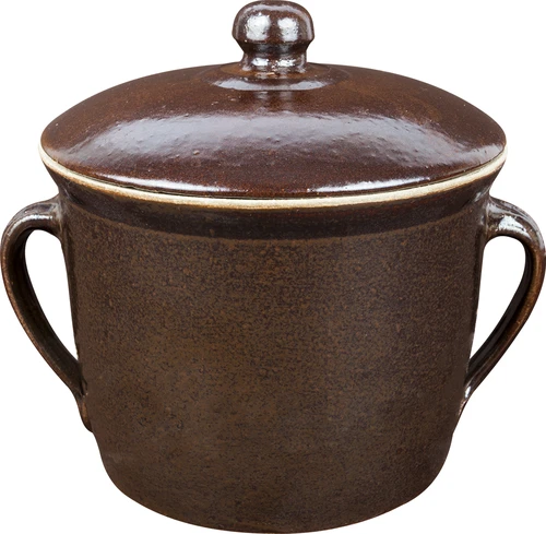 Kamenina - raven lonec 1,8 l s pokrovom