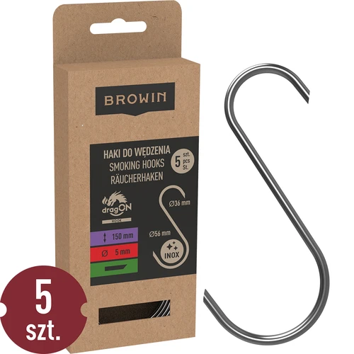 Kavlji za prekajanje – S, odrezani pod 45°, 5 mm x 150 mm, 5 kosov.