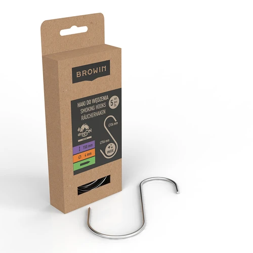 Kavlji za prekajevanje – S, ostro koničeni, Ø 4 mm × 150 mm, 5 kosov - 2