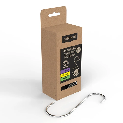 Kljuke za prekajevanje - S, naostrene 3 mm x 150 mm, 15 kos. - 2