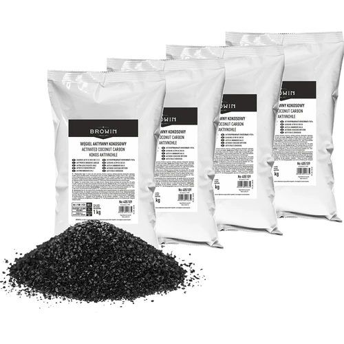 Kokosovo aktivno oglje 1 kg x 4 - komplet