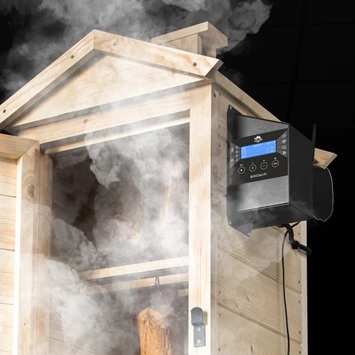 Komplet dragON za prekajevalnik – moduli IQ z Wi‑Fi in generator dima JET 2 LONG s pepelnikom - 13