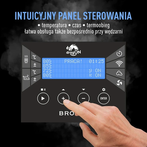 Komplet modulov s krmilnikom Wi‑Fi - dragON IQ 2,7 kW, za vrtne dimnice - 8
