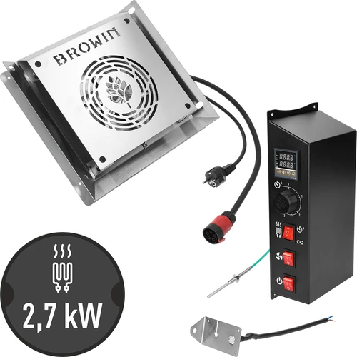 Komplet modulov z digitalnim termostatom - dragON 2,7 kW, za vrtne prekajevalnice