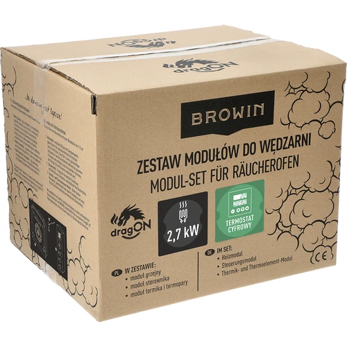 Komplet modulov z digitalnim termostatom - dragON 2,7 kW, za vrtne prekajevalnice - 11