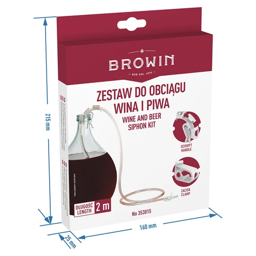 Komplet za pretakanje vina z držalom in zaporno sponko - 7