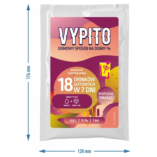 Komplet za zabavo - Vypito Marakuja in breskev - 3