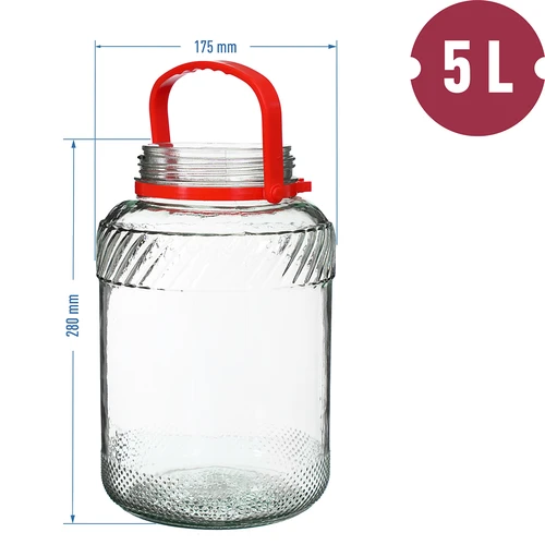 Kozarec 5 L s plastičnim pokrovom - 6