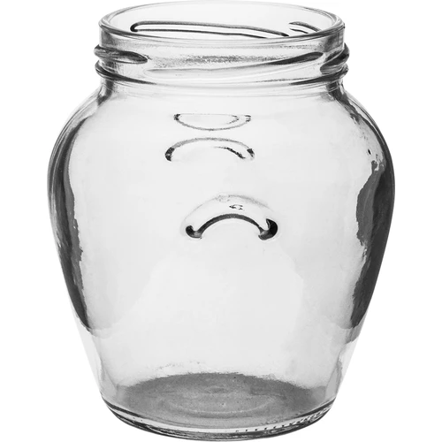 Kozarec Amfora 580 ml (fi 82) s črnim pokrovčkom, 6 kos. - 4