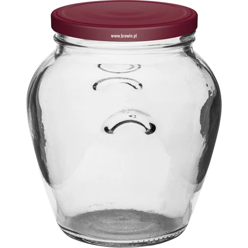 Kozarec Amfora 580 ml (fi 82) z bordo pokrovčkom 6 kos - 2